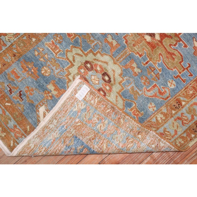 Persian Early 20th Century Zabihi Collection Persian Malayer Small Runner - 3'4" x 6'10" For Sale - Image 3 of 7