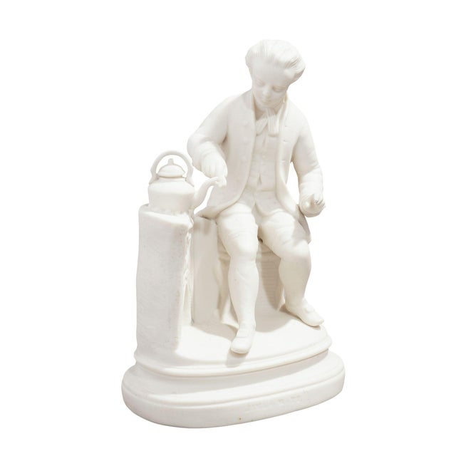 Parian Figurine of James Watt by Copeland & Garrett, C. 1840 For Sale - Image 9 of 12
