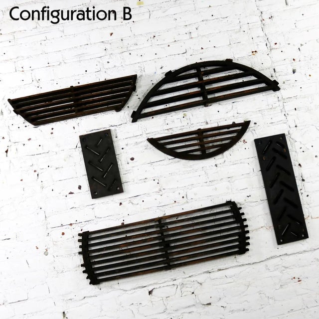 Mid-Century Modern Antique Industrial Foundry Patterns for Molds Handmade Set of Six - Group 1 For Sale - Image 3 of 11