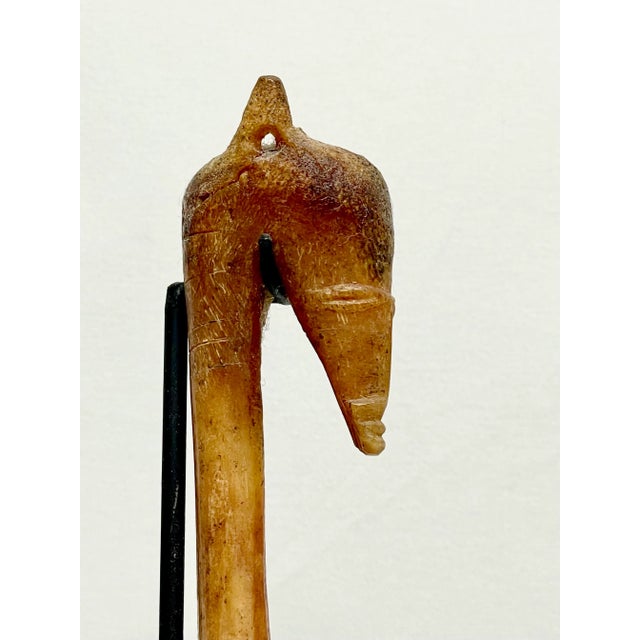 Antique Papua New Guinea Azera Banana Scraper Spoon on Stand For Sale - Image 4 of 7
