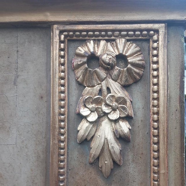 Louis XVI Style Celadon Green Trumeau, 1870 For Sale - Image 6 of 7