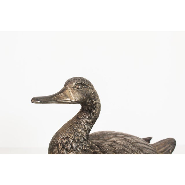 Stunning and high quality ‘duck’ ice bucket by Mauro Manetti for Fonderia d’ Arte, Italy 1960’s. In great and fully...