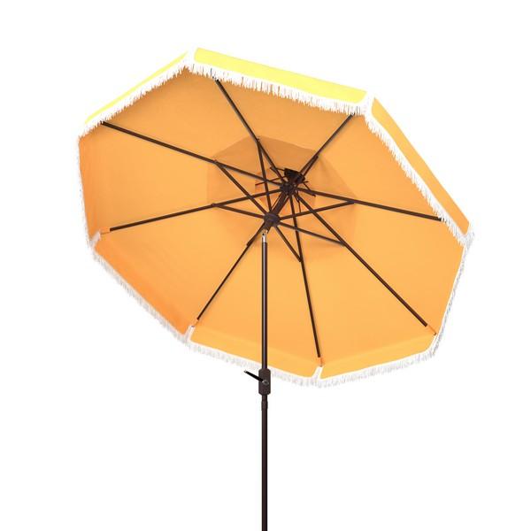 Summer afternoons at Mayfair’s private member’s club inspired this posh nine-foot double top umbrella. Its chic sunny...