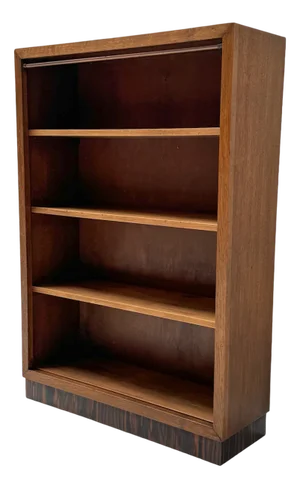 Art Deco Modernist Oak Open Bookcase, 1920s