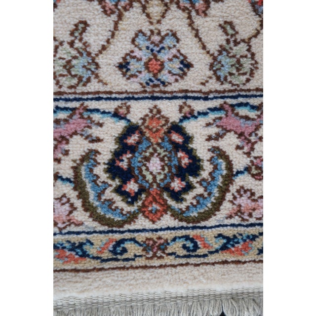 Karastan 100% Wool Oriental Floral Palmette Animal 738 Area Rug Mat 4' X 2' For Sale - Image 11 of 14