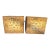 Vintage Mid-Century Italian Florentine Style 16” Square Wooden Hanging File Boxes With Velveteen Interiors - A Pair For Sale