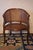 20th Century Louis XV Half-Moon Rattan and Hardwood Armchair For Sale - Image 9 of 16