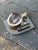 1930s Rare Vintage Art Deco Mounted Natural Clam Shell + Chrome Cigar Tray, Circa 1930s For Sale - Image 5 of 16