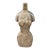Late 20th Century Carved Solid Wood Female Torso Sculpture For Sale