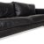 Modern Vintage Three-Seater Sofa in Black Leather from Lederland For Sale - Image 3 of 11