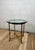 Mid-Century Modern Vintage Neoclassical Brass and Beveled Glass Gueridon Side Table For Sale - Image 3 of 8
