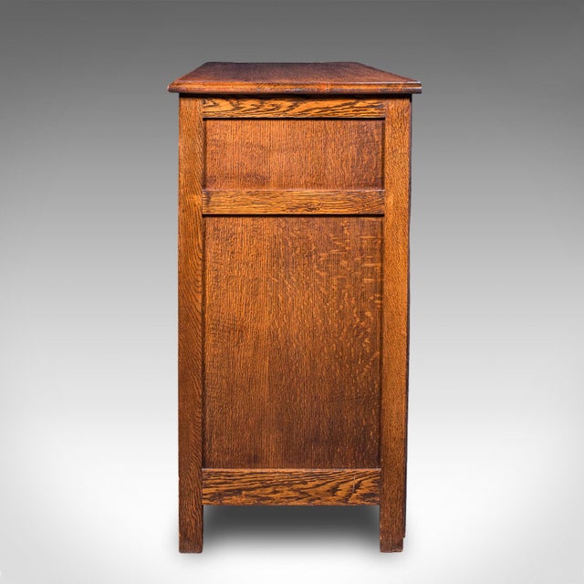 Antique Dining Cabinet, English Oak, Sideboard, Drinks Cupboard, Edwardian, 1910 For Sale - Image 6 of 12