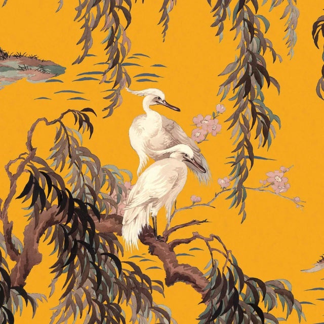 House of Hackney Zeus Wallpaper - Ochre, Sample For Sale