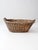 Late 19th Century Antique French Country Wicker Laundry Basket With Wood Base For Sale - Image 5 of 15