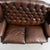 Vintage English-Style Leather Sofa, 1940s For Sale - Image 4 of 14