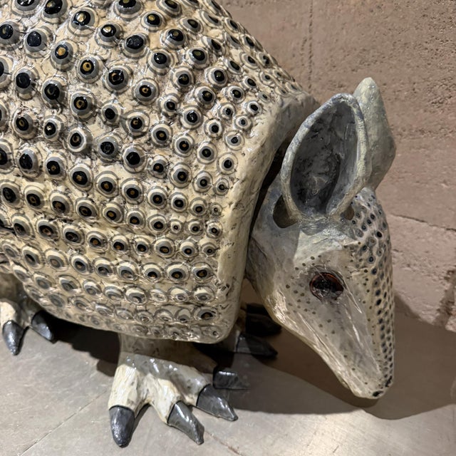Surrealist Paper Mache Armadillo Sculpture Sergio Bustamante For Sale - Image 10 of 18