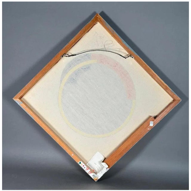 John Pearson, Op Art Hard Edged Abstract Geometric Mod Painting John Pearson, 1985 For Sale In Miami - Image 6 of 15