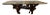 Vintage 1970’s Dark Walnut Burl Wood Coffee Table With Beveled Glass Top For Sale