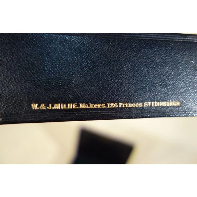 Leather Writing Case With Key from Milne Edinburgh, 1920s For Sale - Image 6 of 7