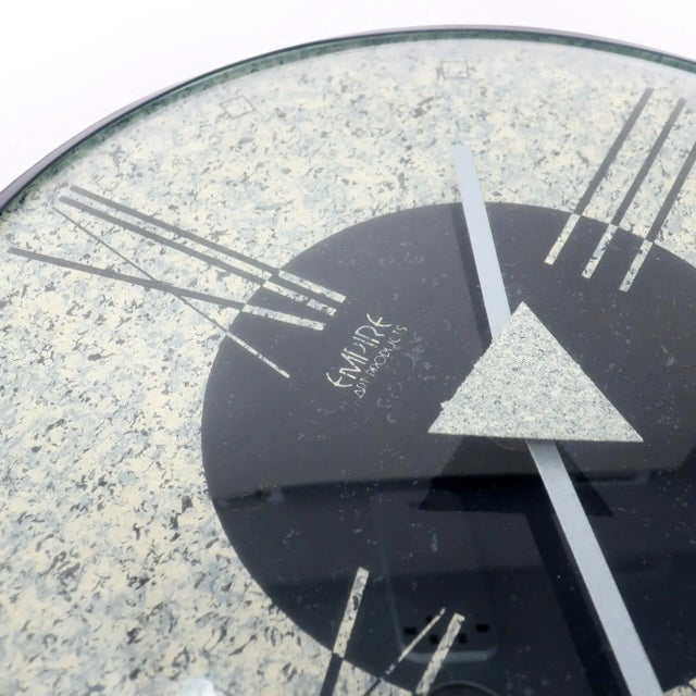 1980s 1980s Postmodern Wall Clock by Empire Arts For Sale - Image 5 of 7
