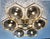 Italian 21st Century Hive Satin Brass Smoky Bubbles Murano Flush Mount by Fabio LTD For Sale - Image 3 of 9