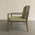 1970s Vintage Hollywood Regency Pickled Oak Upholstered Armchair For Sale - Image 4 of 11