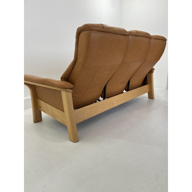Animal Skin Stressless 3-Seater Sofa from Ekornes, Norway, 1980s For Sale - Image 7 of 17