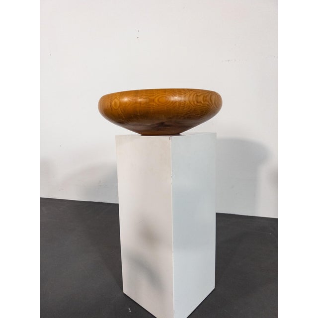 Sculptural Turned Pine Bowl by Oscar Johansson, Sweden, 1940s For Sale - Image 3 of 9