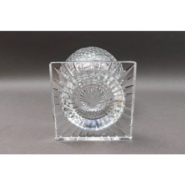 Transparent Waterford Ireland Vintage Master Cutter Collection Footed Crystal Vase For Sale - Image 8 of 10