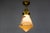 Art Deco Glass and Brass Pendant Light with Bird Paintings, France, 1930s For Sale - Image 15 of 18
