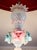 Vetro Artistico 1977 Vetreria Artistica Stefano Murano 36” Pastel Opalescent Floral Chandelier For Sale - Image 4 of 17