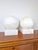Mid-Century Alabaster Globe Lamps, 1970s, Set of 2 For Sale - Image 6 of 16