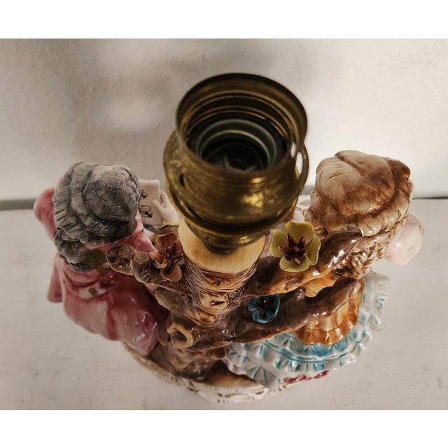 Large Floor Lamp from Capodimonte, 1930s For Sale - Image 17 of 18