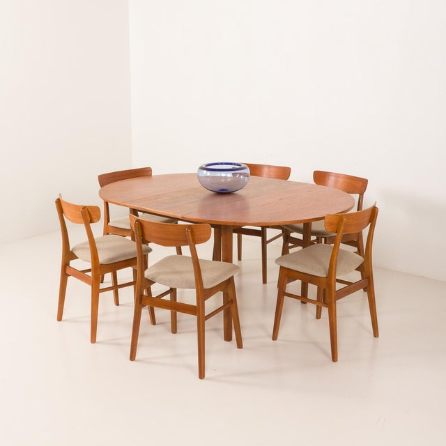 Mid-Century Modern Danish Teak Table with Extensions, 1960s For Sale - Image 17 of 17