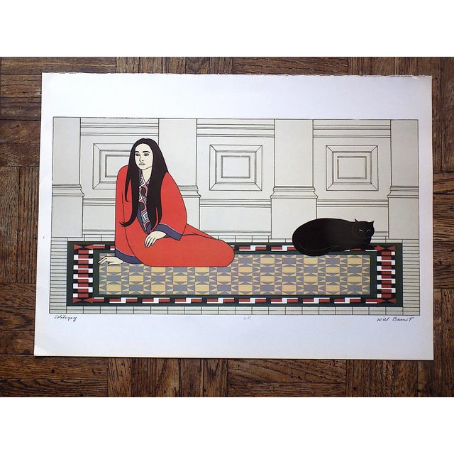 1970s Vintage 20th Century Will Barnet Lithograph "Soliloquy" For Sale - Image 5 of 5
