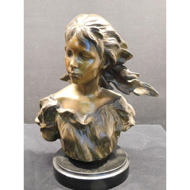 Frederick Hart the Muse Suite "Poetry" Bronze Sculpture With Granite Base For Sale - Image 10 of 10