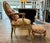 Vintage Louis XV Style Bergère Chair With Custom Matching Floral Pillow For Sale - Image 4 of 5