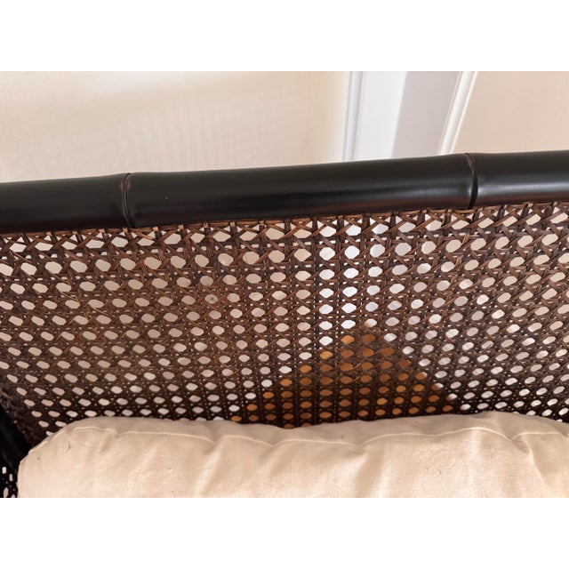 Wood 1990s Pair of Cane Accent Chairs For Sale - Image 7 of 7