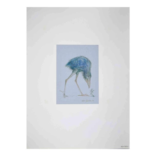 Leo Guida, Bird, Drawing, 1971 For Sale