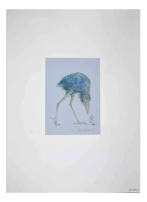 Leo Guida, Bird, Drawing, 1971