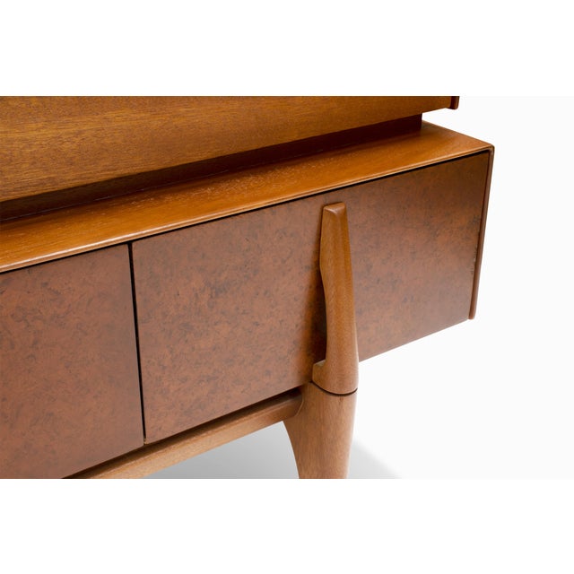 Brown Vintage Mid Century "Double Dresser" by John Keal for Brown Saltman For Sale - Image 8 of 9