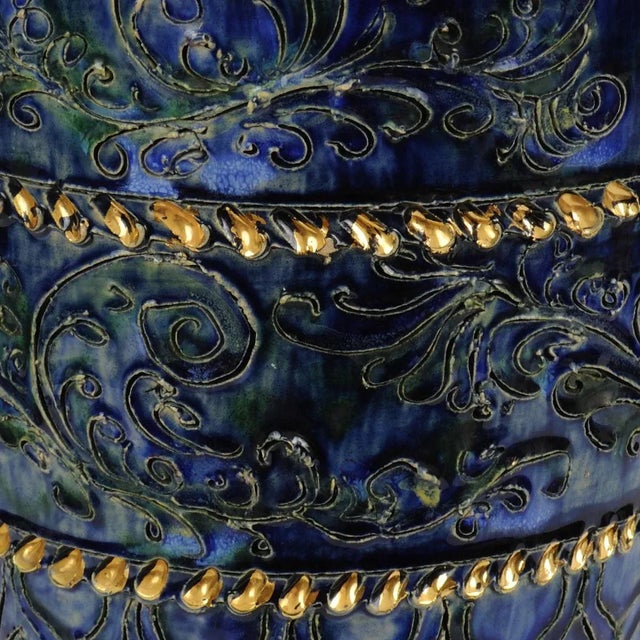 Earthenware Vase by Louis Waem for Maitrise de Nimy, 1940s For Sale - Image 6 of 7