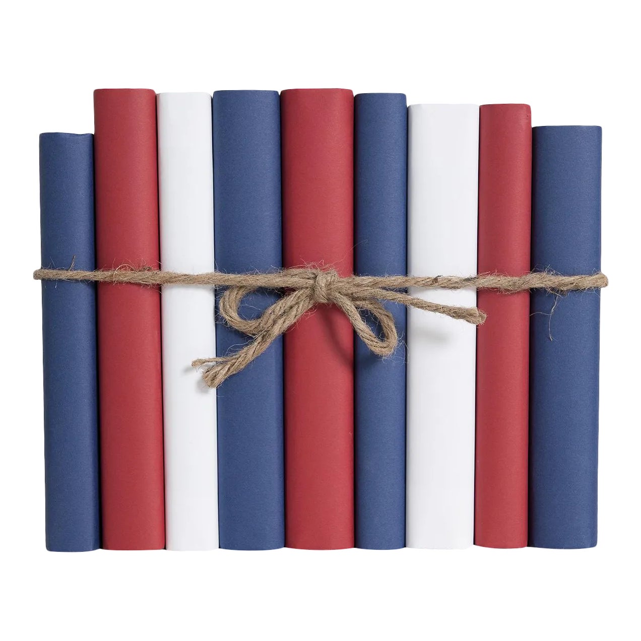 Decorative Books - Americana Paper Wrapped Book Bundle - 1 Foot of Red ...