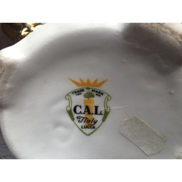 Italian Ceramic Candleholder by Lucca, Florence, 1950s For Sale - Image 12 of 14