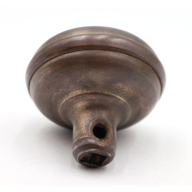 Antique Aladdin Houses Steel Passage Door Knob For Sale - Image 4 of 4