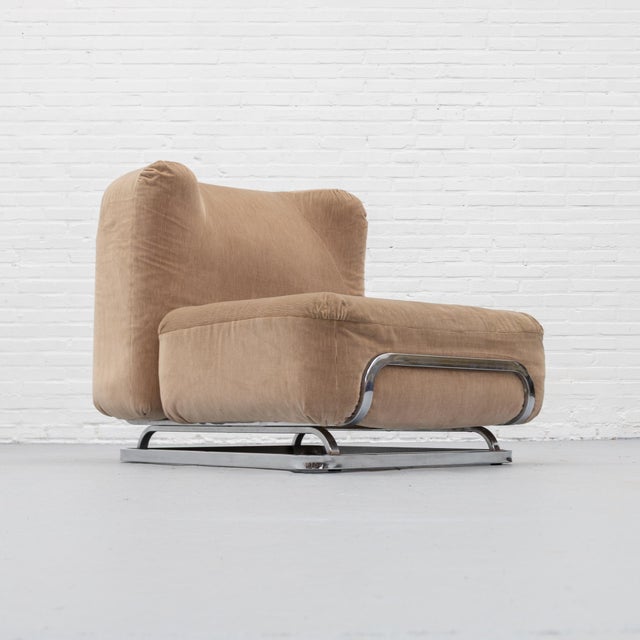 Beige Lounge Chair from IPE, Italy, 1970s For Sale - Image 8 of 18