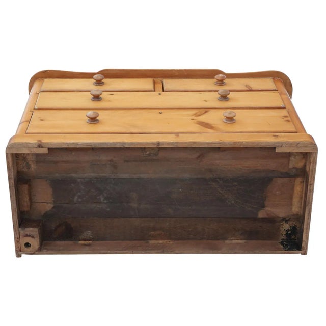 Brown Large Antique Pine Chest of Drawers, 1800s For Sale - Image 8 of 9