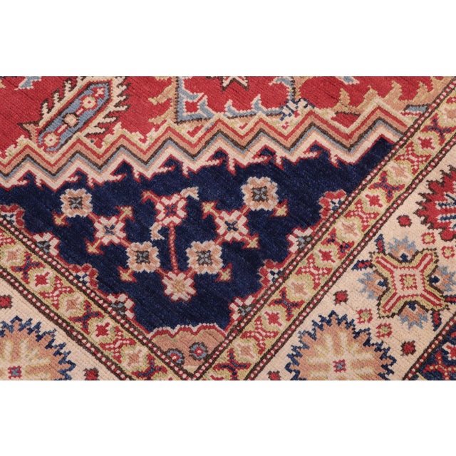 Tribal Kazak Red/Beige Wool Rug - 5'8''x7'10'' For Sale In New York - Image 6 of 10
