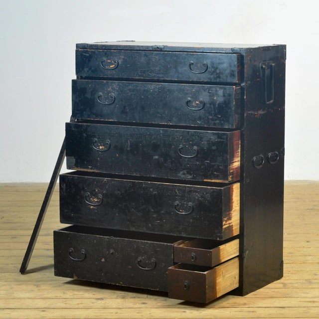 Late 19th Century Japanese Tansu Chest of Drawers, 1890 For Sale - Image 5 of 18