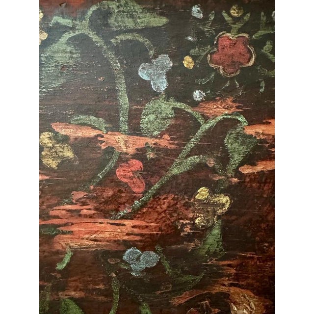 Norwegian Marriage Hand Painted Bench For Sale - Image 9 of 10